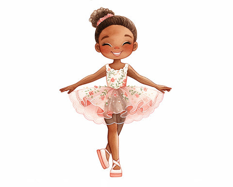 Little Black Ballerina Girl No4