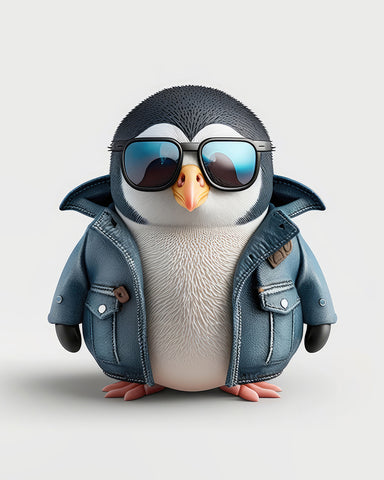 Baby Penguin in Sunglasses