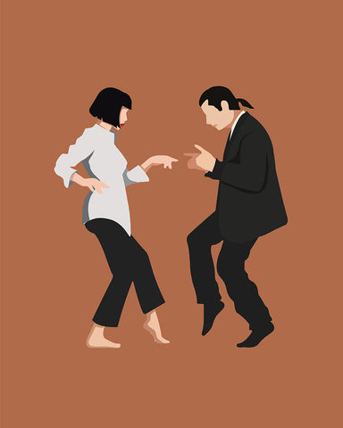 Brown Pulp Fiction Twist Dance