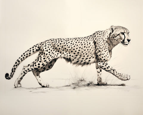 Striding Cheetah
