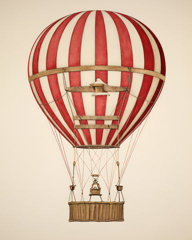 Striped Hot Air Balloon