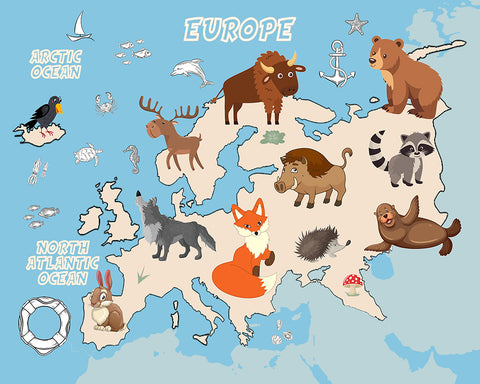 Animal Map of Europe