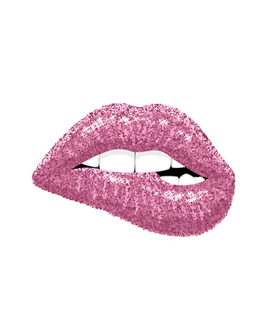 Pink Glitter Lip Bite