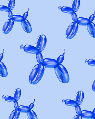 Blue Balloon Dogs No1