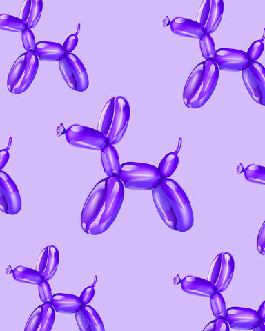 Purple Balloon Dogs