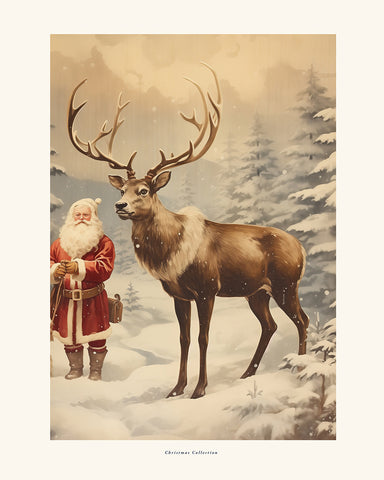 Santa Claus and Reindeer