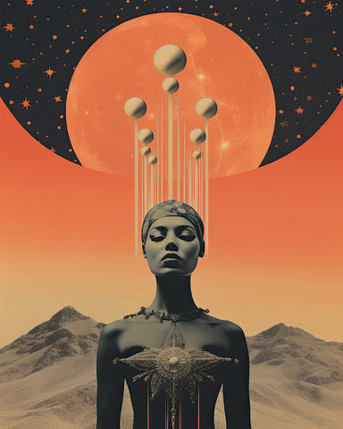 Psychedelic Woman Portrait No7