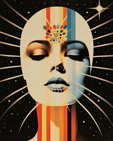 Trippy Woman Portrait No8