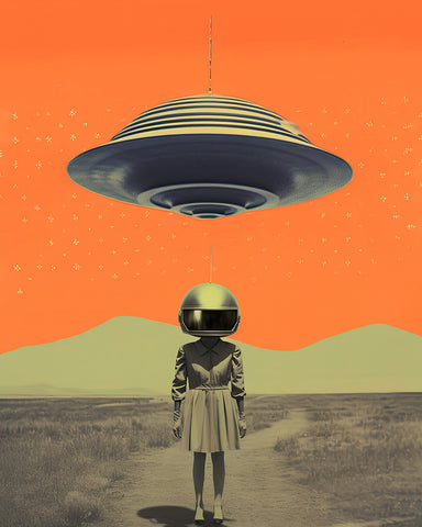 UFO and Masked Woman