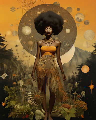 Trippy African American Woman