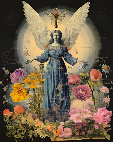 Angel and Flowers No1