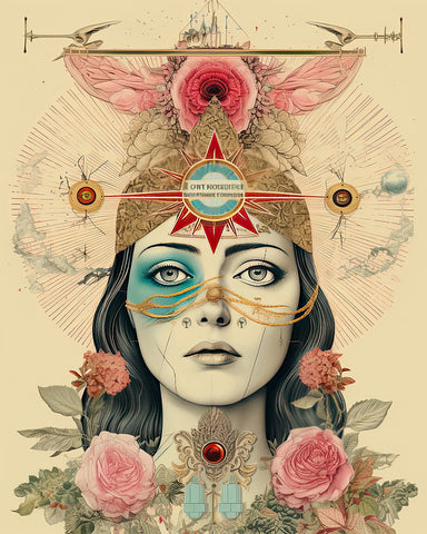 Psychedelic Woman Portrait No9
