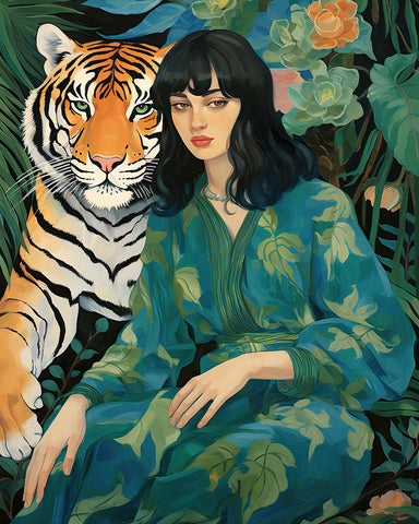 Woman With A Tiger No1