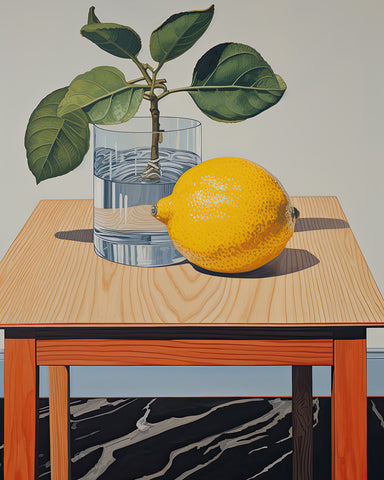 Lemon Branch in Vase