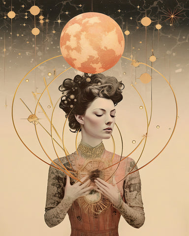 Surreal Victorian Woman