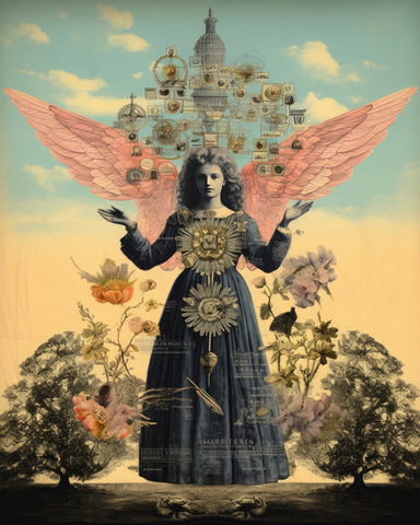 Angel and Flowers No3