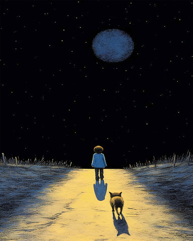 Little Child and Puppy
