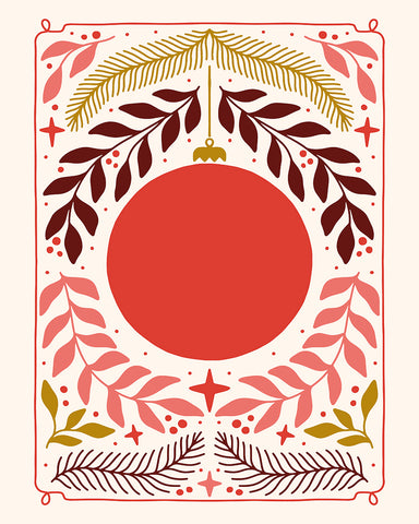Floral Christmas Ornament