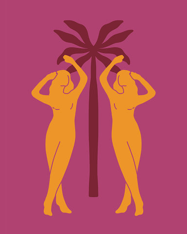 Abstract Palm Tree