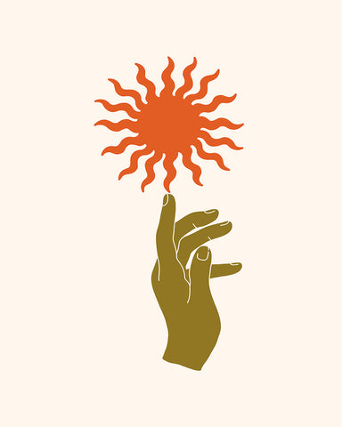 Hand Reaching Sun
