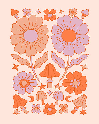 Groovy Flowers No24