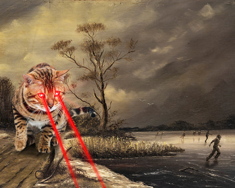 Cat With Laser Eyes No2