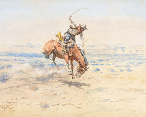 Charles Marion Russell - Bucking Bronc