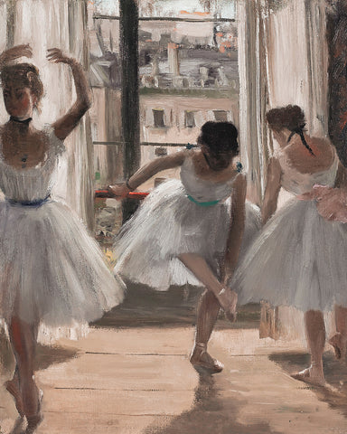 Edgar Degas - Three Dancers In An Exercise Hall