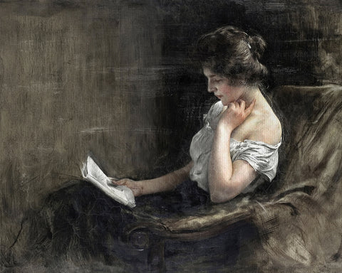 Caspar Ritter - Lesende junge Frau