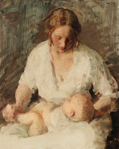 Julius Paulsen - Mother and Child