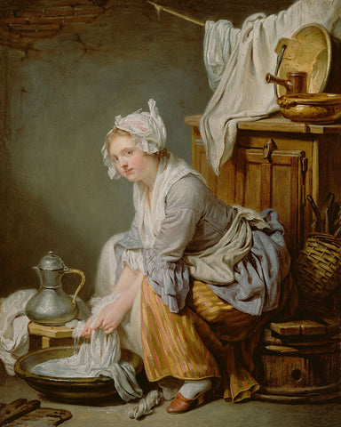 Jean-Baptiste Greuze - The Laundress