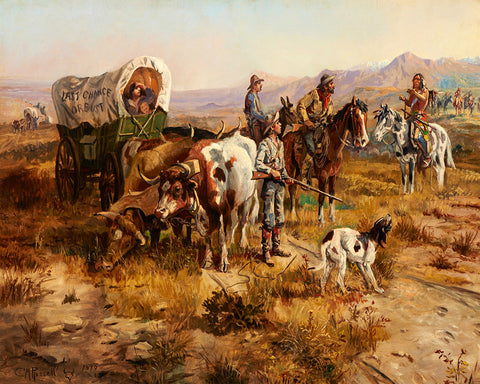 Charles Schreyvogel - A Doubtful Visitor