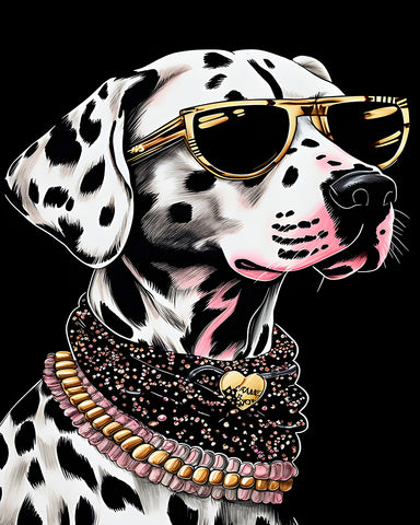Dalmatian in Glasses No1