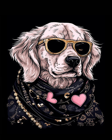 English Cocker Spaniel in Sunglasses No1