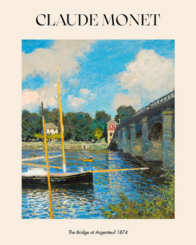 Claude Monet - The Bridge At Argenteuil