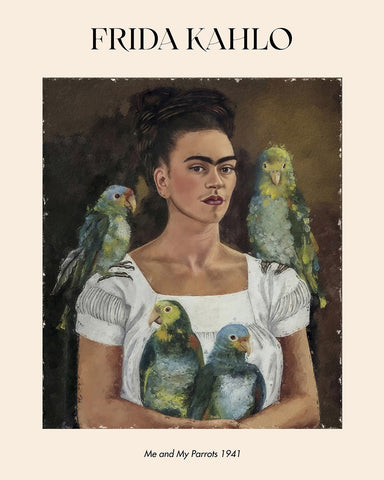 Frida Kahlo - Me and My Parrots Poster