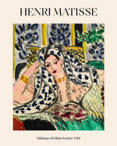 Henri Matisse - Odalisque with Black Armchair