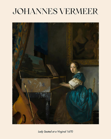 Johannes Vermeer - Lady Seated at a Virginal