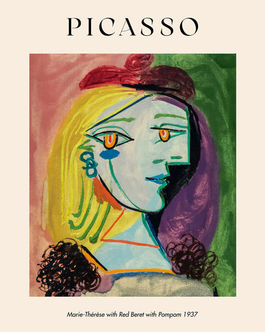 Pablo Picasso - Marie-Therese with Red Beret with Pompom