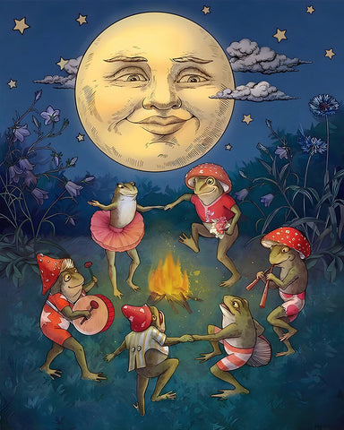 Frogs Dancing Under The Moon