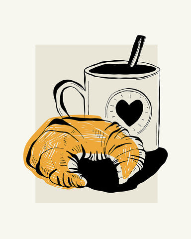 Coffee and Croissant No1