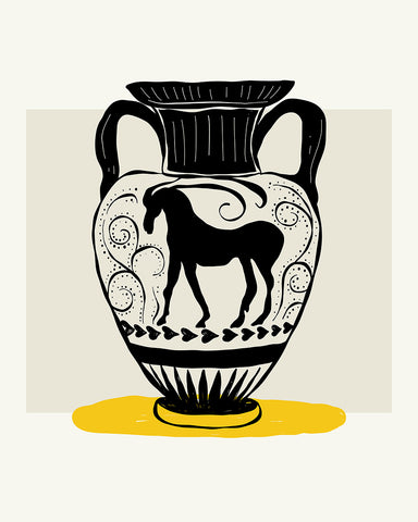 Abstract Egyptian Vase