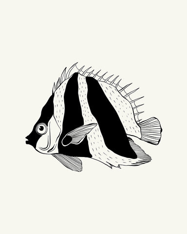Abstract Striped Fish No1