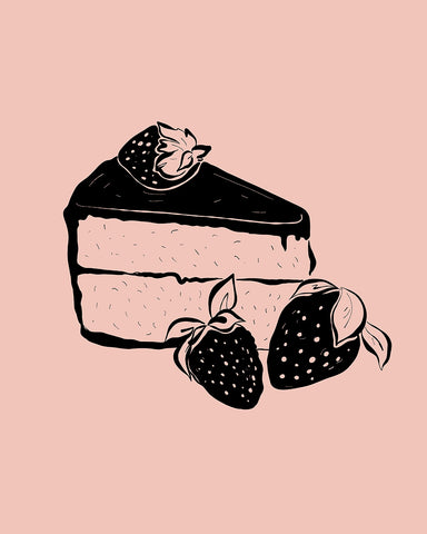 Strawberry Cake Slice