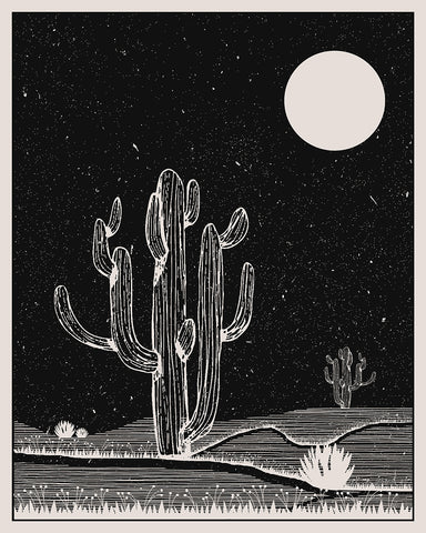 Cactus and Moon