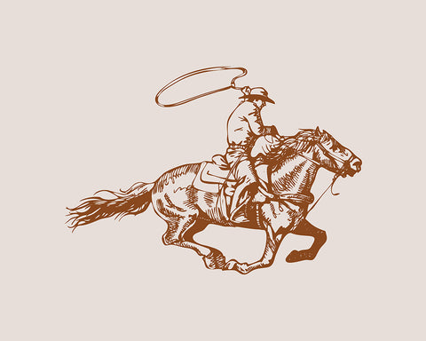 Brown Cowboy with Lasso
