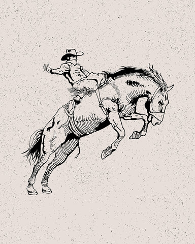 Cowboy Bucking Bronco