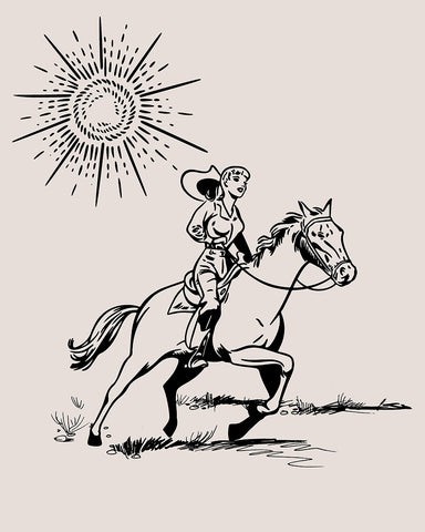 Sunset Cowgirl