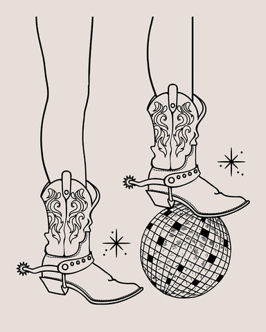 Cowboy Boots and Disco Ball