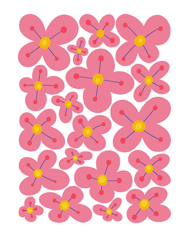 Abstract Pink Floral No2